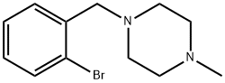 1-(2-溴苯甲基)-4-甲基哌嗪 结构式