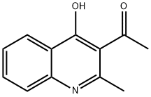 1-(4-羟基-2-甲基喹啉-3-基)乙酮 结构式