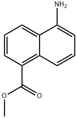 5-氨基-1-萘甲酸甲酯 结构式