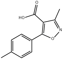 3-甲基-5-(对甲苯基)异噁唑-4-羧酸 结构式