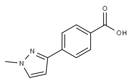 4-(1-甲基-1H-吡唑-3-基)苯甲酸 结构式