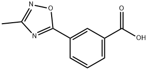3-(3-Methyl-1,2,4-oxadiazol-5-yl)benzoic acid 结构式