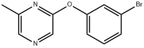 2-(3-溴苯氧基)-6-甲基吡嗪 结构式