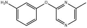 3-((6-甲基吡嗪-2-基)氧基)苯胺 结构式