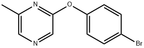 2-(4-溴苯氧基)-6-甲基吡嗪 结构式