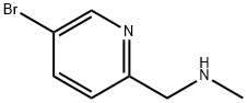 1-(5-溴吡啶-2-基)-N-甲基甲胺 结构式