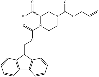 4-ALLYL 1-(9-H-FLUOREN-9-YLMETHYL) HYDROGEN (2S)-PIPERAZINE-1,2,4-TRICARBOXYLATE