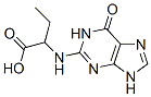 Butanoic  acid,  2-[(6,9-dihydro-6-oxo-1H-purin-2-yl)amino]- 结构式