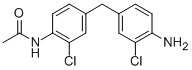 N-acetyl-4,4'-methylenebis(2-chloroaniline) 结构式