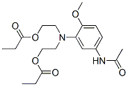 3'-[N,N-Bis(2-ethylcarbonyloxyethyl)amino]-4'-methoxyacetanilide 结构式