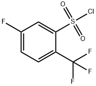5-氟-2-(三氟甲基)苯磺酰氯 结构式