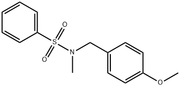 N-(4-METHOXYBENZYL)-N-METHYLBENZENESULFONAMIDE 结构式