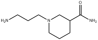 1-(3-氨基丙基)哌啶-3-甲酰胺 结构式