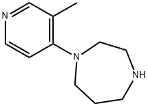 1-(3-甲基吡啶-4-基)-1,4-二氮杂 结构式