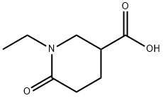 1-乙基-6-氧代哌啶-3-羧酸 结构式