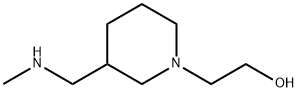 2-{3-[(甲基氨基)甲基]哌啶-1-基}乙醇 结构式