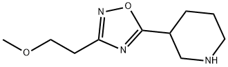 3-(2-甲氧基乙基)-5-(哌啶-3-基)-1,2,4-恶二唑 结构式