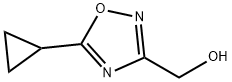 (5-环丙基-1,2,4-氧杂二唑-3-基)甲醇 结构式