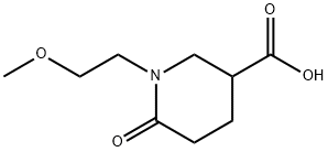 1-(2-甲氧基乙基)-6-氧代哌啶-3-羧酸 结构式
