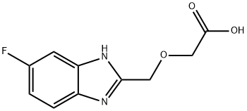 [(5-氟-1H-苯并咪唑-2-基)甲氧基]乙酸 结构式
