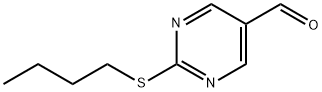 2-(丁硫基)嘧啶-5-甲醛 结构式