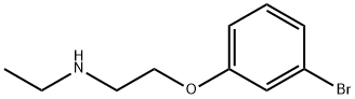 2-(3-溴苯氧基)乙基](乙基)胺 结构式