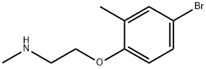 2-(4-溴-2-甲基苯氧基)-N-甲基乙-1-胺 结构式
