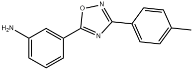 3-[3-(4-methylphenyl)-1,2,4-oxadiazol-5-yl]aniline 结构式