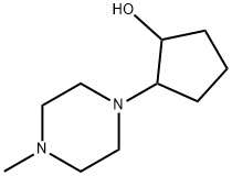 2-(4-甲基哌嗪基)环戊醇 结构式