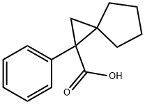 1-PHENYLSPIRO[2.4]HEPTANE-1-CARBOXYLIC ACID 结构式