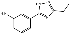 3-(5-乙基-4H-1,2,4-三唑-3-基)苯胺 2HCL 结构式