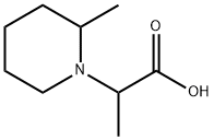 2-(2-甲基-1-哌啶基)丙酸 结构式