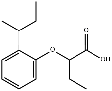 2-(2-(仲丁基)苯氧基)丁酸 结构式