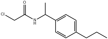 2-氯-N-(1-(4-丙基苯基)乙基)乙酰胺 结构式