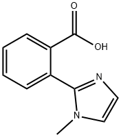 2-(1-甲基-1H-咪唑-2-基)苯甲酸 结构式