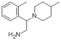 2-(2-甲基苯)-2-(4-甲基哌啶-1-基)乙胺 结构式