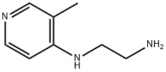 N1-(3-甲基吡啶-4-基)乙烷-1,2-二胺 结构式