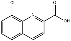 8-氯-2-喹啉甲酸 结构式