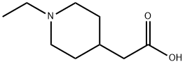 2-(1-乙基哌啶-4-基)乙酸 结构式