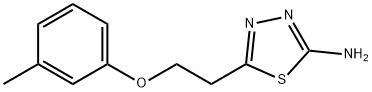 5-(2-(间甲苯氧基)乙基)-1,3,4-噻二唑-2-胺 结构式