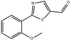 2-(2-甲氧苯基)-1,3-噻唑-5-甲醛 结构式