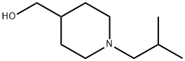 (1-异丁基哌啶-4-基)甲醇 结构式