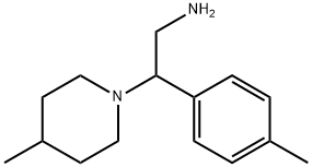 2-(4-methylphenyl)-2-(4-methylpiperidin-1-yl)ethanamine 结构式