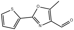 5-甲基-2-(2-噻吩基)-1,3-恶唑-4-甲醛 结构式