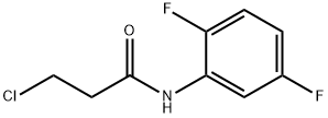 3-氯-N-(2,5-二氟苯基)丙酰胺 结构式