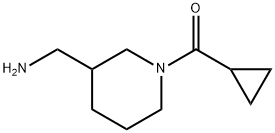 (3-(氨基甲基)哌啶-1-基)(环丙基)甲酮 结构式