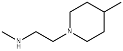 N-甲基-2-(4-甲基哌啶-1-基)乙胺 结构式