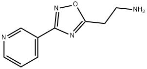 [2-(3-吡啶-3-基-1,2,4-恶二唑-5-基)乙基]胺三氟乙酸酯 结构式