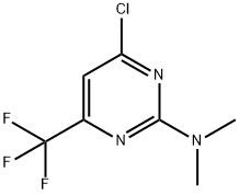 4-氯-N,N-二甲基-6-(三氟甲基)嘧啶-2-胺 结构式