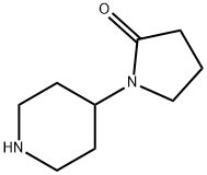 1-哌啶-4-基-吡咯烷-2-酮 结构式